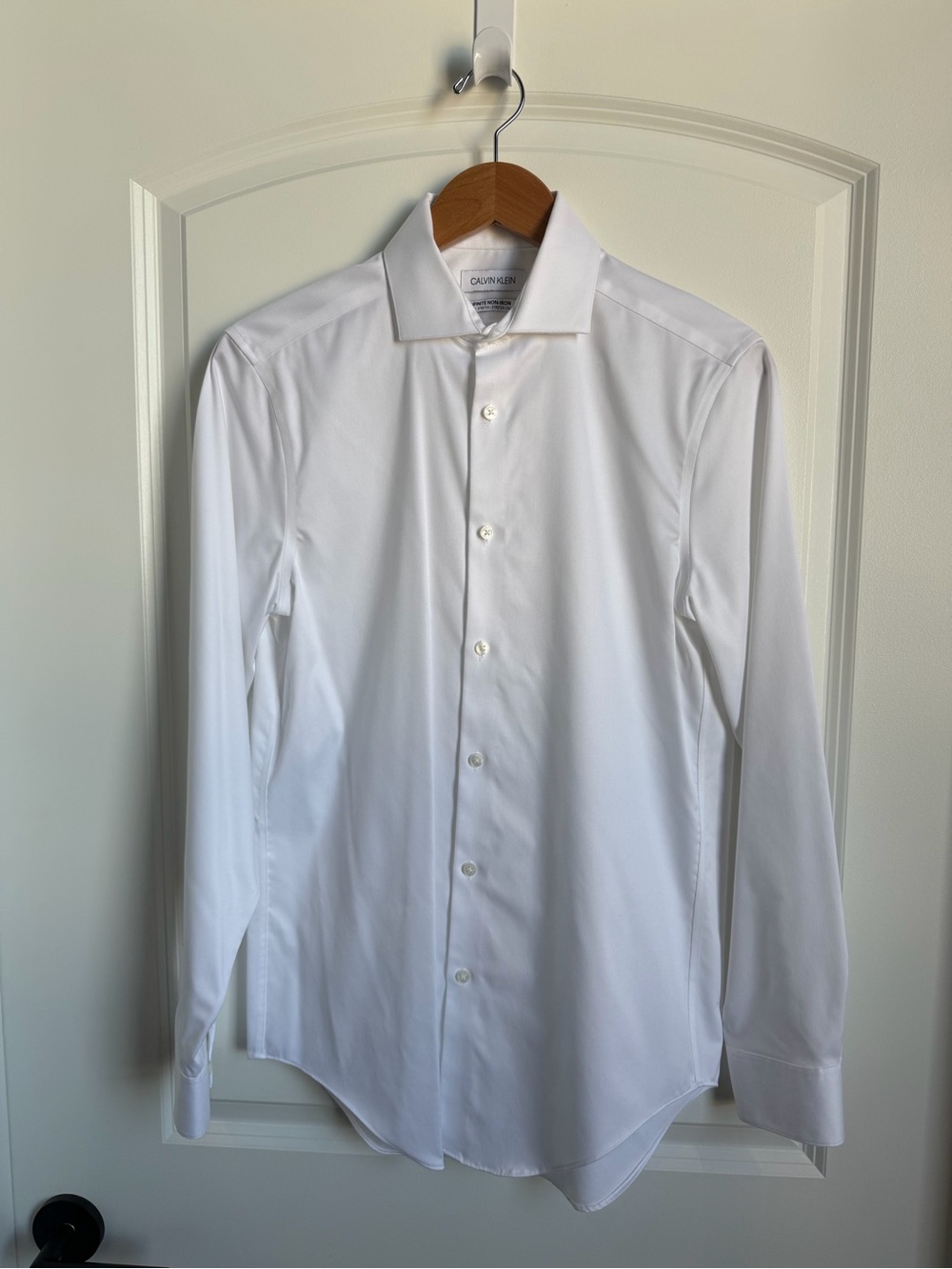 Calvin Klein Men's White Slim Fit Dress Shirt NWOT